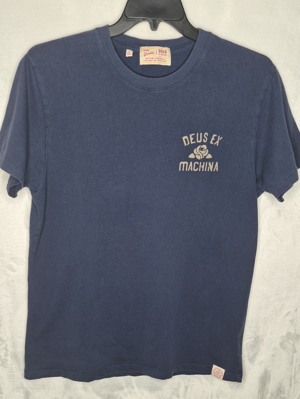 Deus Ex Machina Tokyo Japan Graphic Tee Blue Size Large